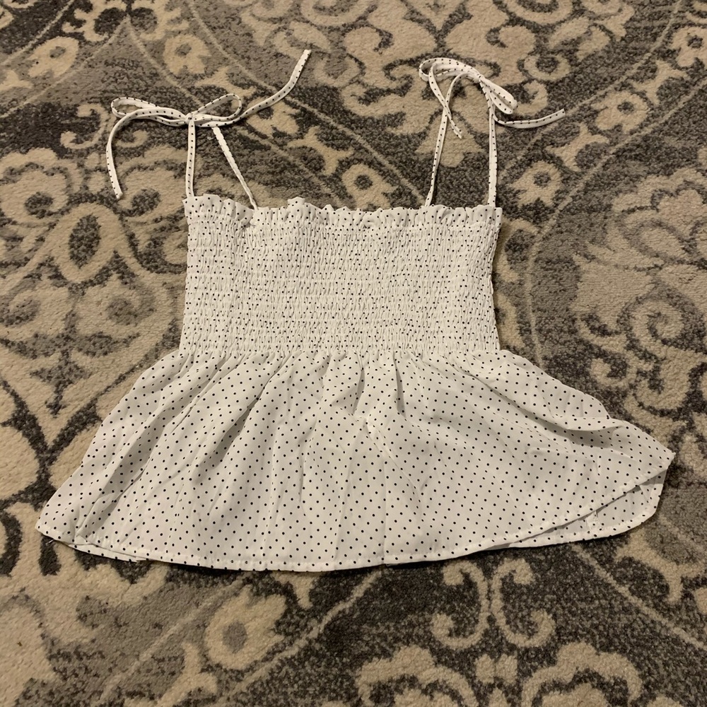 polka dot strap top